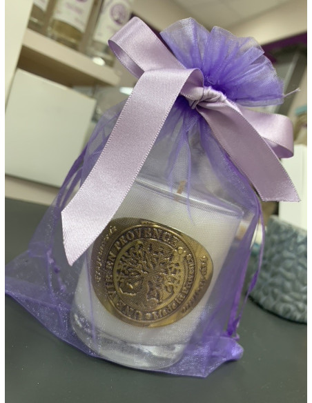 BOUGIE CANNELLE - ORANGE -  ETIQ ' ETAIN - ORIENT 130GR