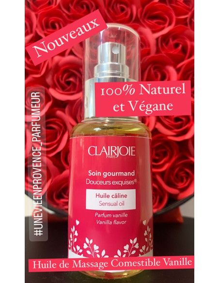 HUILE CALINE DE MASSAGE COMESTIBLE VANILLE 50ML
