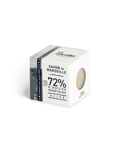 CUBE SAVON ECOCERT MARSEILLE LA CORVETTE 100GR + BOITE