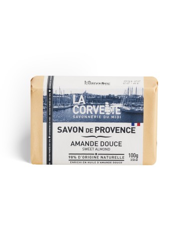 SAVONNETTE  AMANDE  MARSEILLE LA CORVETTE 100GR