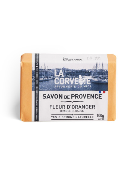 SAVONNETTE  FLEUR D'ORANGER - MARSEILLE LA CORVETTE 100GR