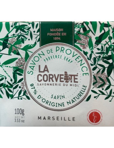 SAVONNETTE PROVENCE SAPIN - MARSEILLE LA CORVETTE 100GR