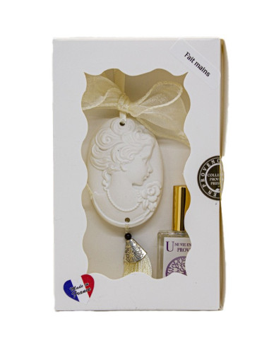 LOT DIFFUSEUR CAMÉE  + HUILE ESSENTIELLE LAVANDIN 15ML