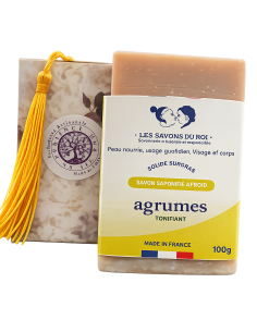 SAVON EXTRA AGRUMES SURGRAS OLIVE-COCO-KARITE  2 ARGILES...