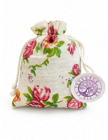MOYEN POCHON DE LAVANDE ROSES VINTAGE